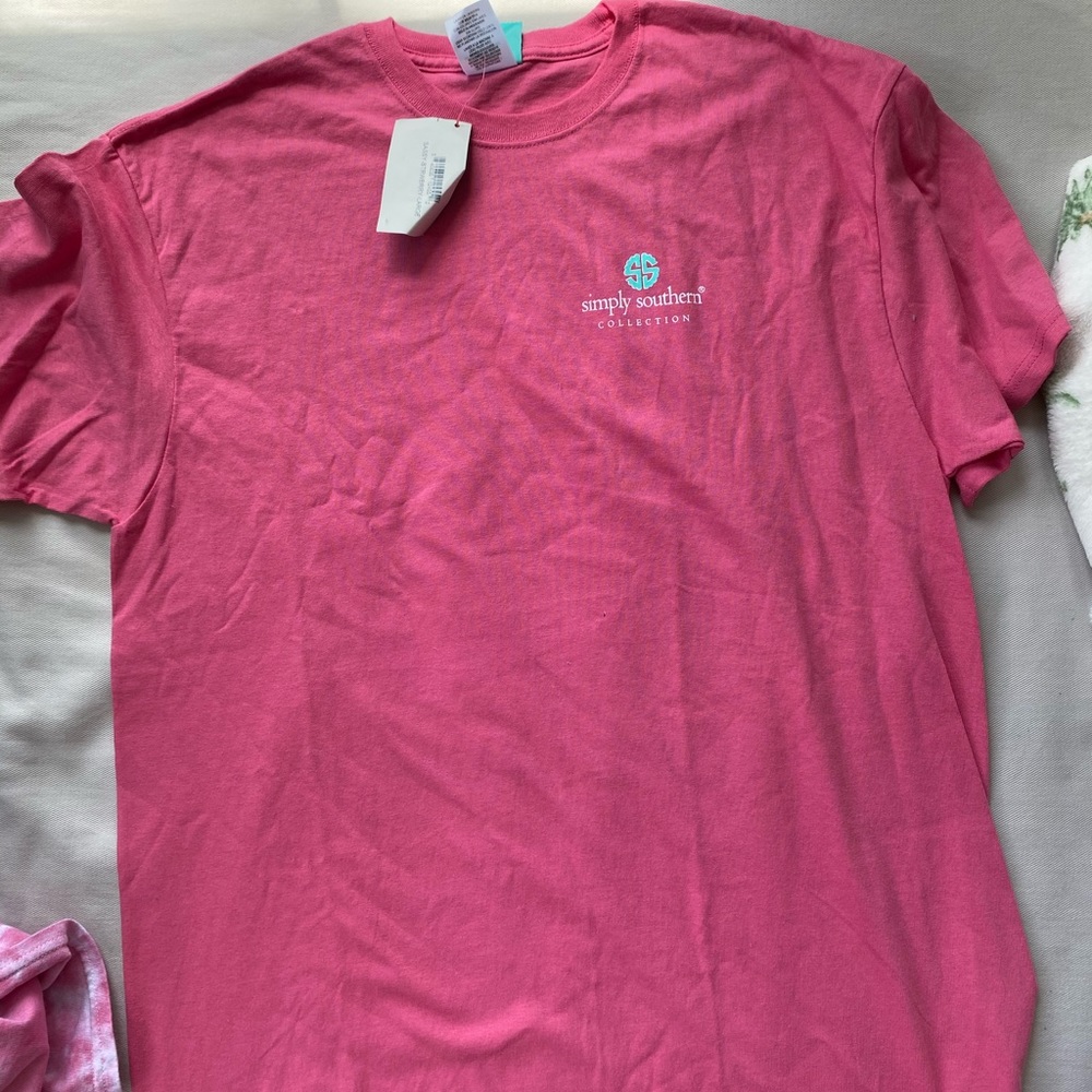 Pink simply southern tee shirt